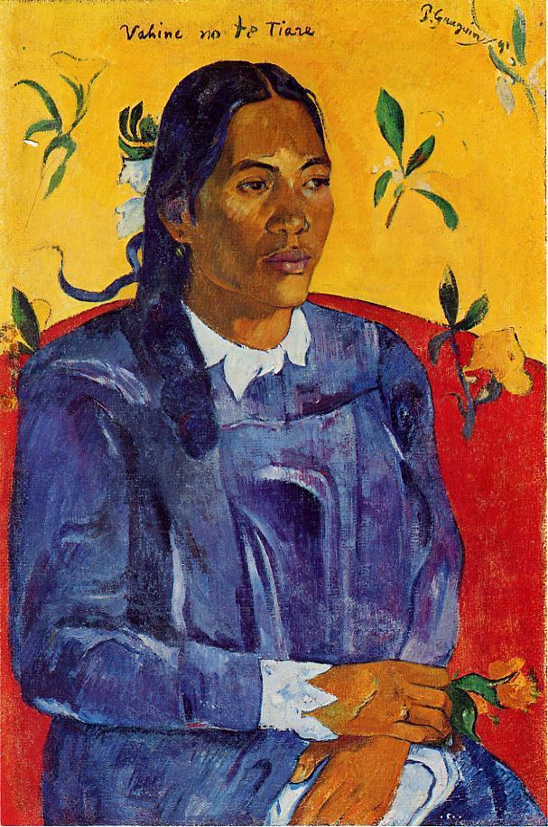 Woman with a Flower 1891 70x46cm